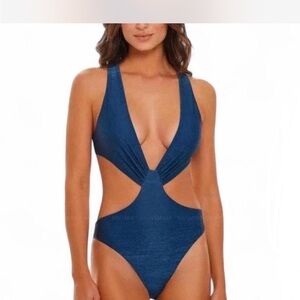 Agua Bendita Teal One-Piece Swimsuit